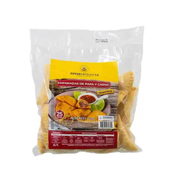 Supercriollitas Empanadas de Papa Carne Desmechada