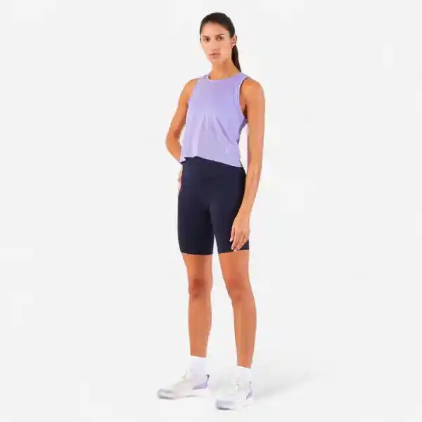 Kiprun Camiseta Esqueleto de Running Run Dry Corta Morado XL 500