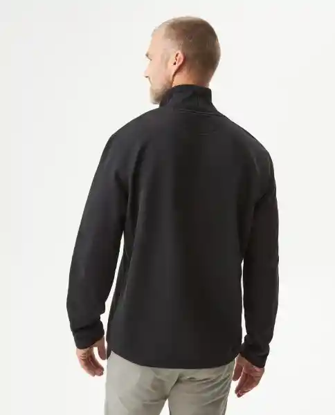 Buzo Half Knob Negro Sombrío Ultraoscuro Talla S Chevignon