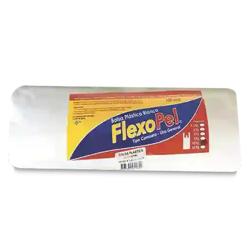 Flexopel Bolsa Plastica Blanca 10 Kg