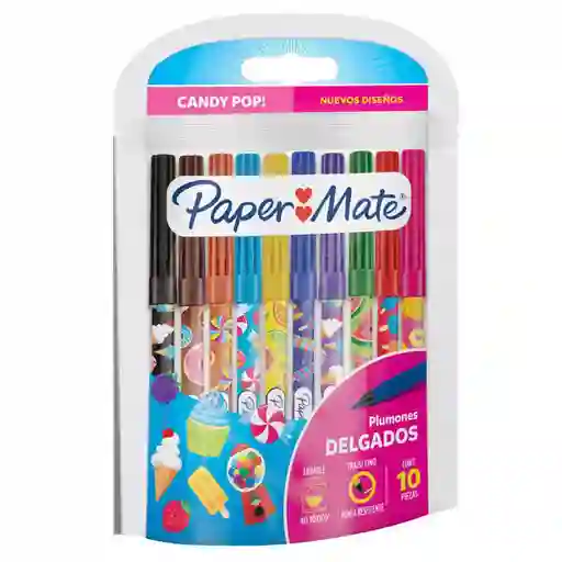 Paper Mate Plumon Candy Delgado