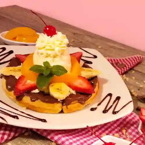 Waffle con Crema Avellanas