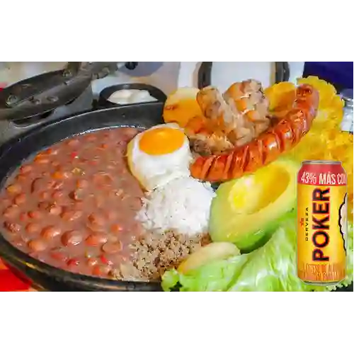 Combo Bandeja Paisa Margarita + Poker 330 ml
