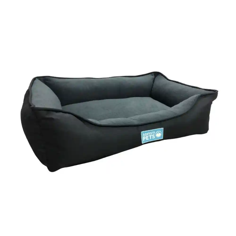 Sofistipets Cama para Perro Doble Faz Negro Mediana