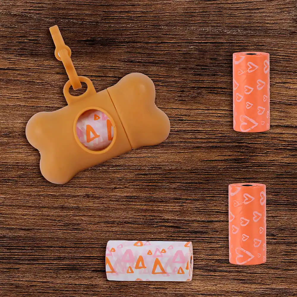 Bolsa Para Desechos de Mascotas Estuche 3 x 20 Naranja Miniso