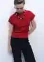 Jersey Camin Rojo Talla XS Mujer Mango