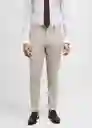 Pantalón Milan Beige Talla 36 Hombre Mango