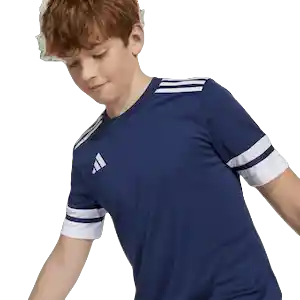 Adidas Camiseta Squa25 de Equipo Para Fútbol Unisex Azul Talla S