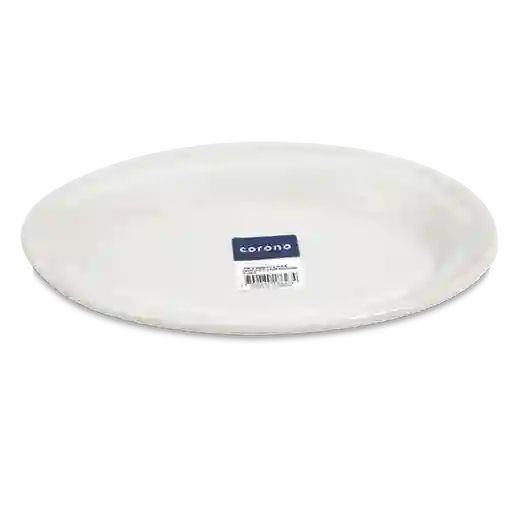 Corona Bandeja Americana Blanco 21 x 14.5 cm