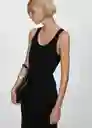 Vestido Tofe Antracita Talla XS Mujer Mango