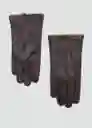 Guantes Zigzag Marrón Talla L Hombre Mango