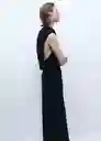 Vestido Enya Negro Talla M Mujer Mango