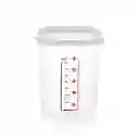 Estra Recipiente Cuadrado Linea Blanca 3 L