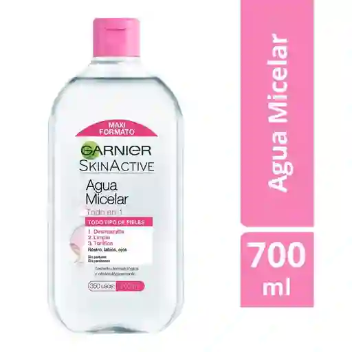 Garnier-Skin Active Agua Micelar Todo en 1 para Todo Tipo de Pieles