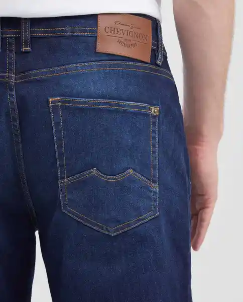 Jean Straight Fit-Masculino Azul Clasico Oscuro 34/32 Chevignon