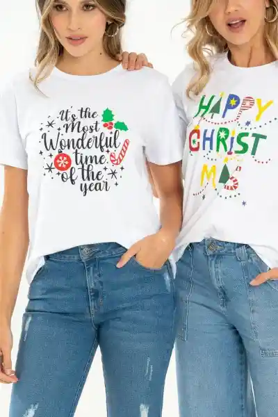 Camiseta Navidad 23 Color Blanco Talla M Ragged