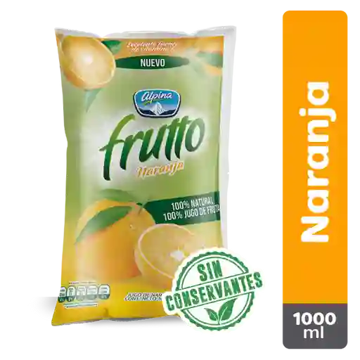Frutto 100% jugo de naranja Bolsa 1000 ml