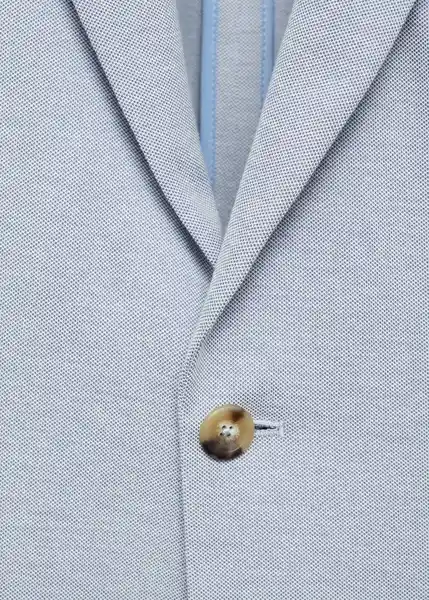Blazer Americana Verner Celeste Talla 48 Hombre Mango