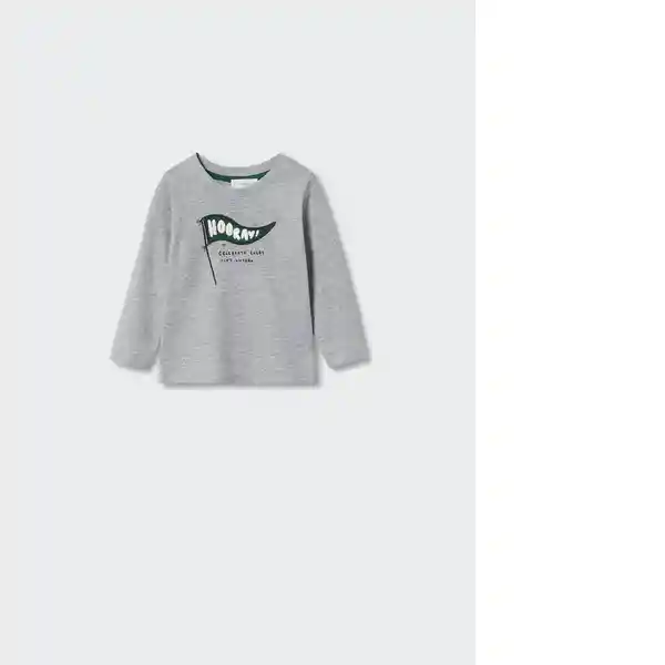 Camiseta Hooray Gris Medio Vigore Talla 72 Niños Mango