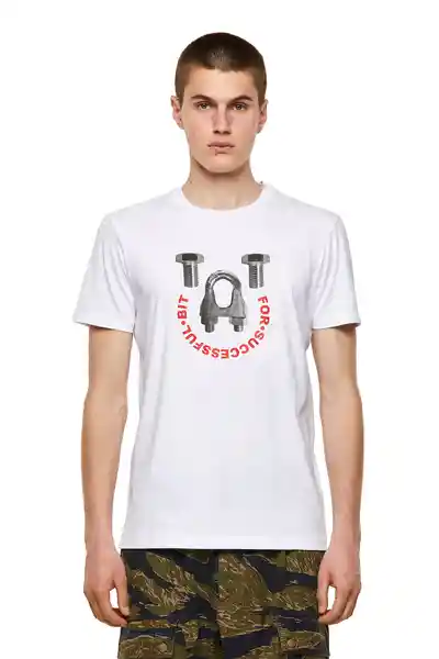 Diesel Camiseta T-Diegos-B3 Blanco Talla M