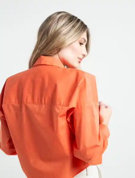 Camisa Gimignano Naranja Árabe Medio Mujer Talla L Naf Naf