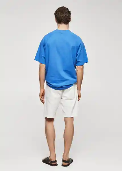 Camiseta Circo Celeste Talla S Hombre Mango