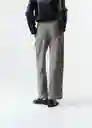Pantalón Mujer Gris Elefante Medio Talla 12 533G057 Naf Naf