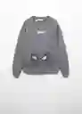 Sudadera Spimesh Gris Talla 06 Niños Mango