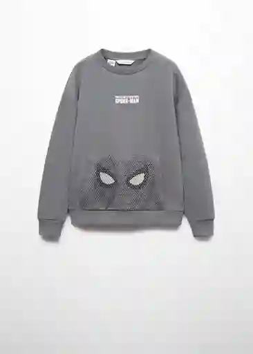 Sudadera Spimesh Gris Talla 06 Niños Mango