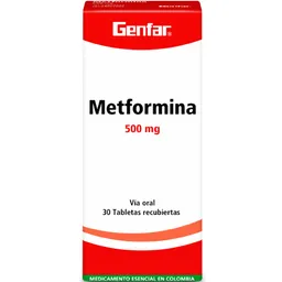 Metformina Genfar(500 Mg)