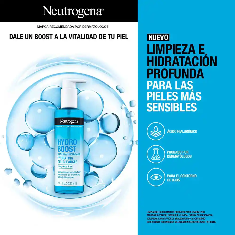 Limpiador Facial NEUTROGENA Hydro Boost x 230 ML