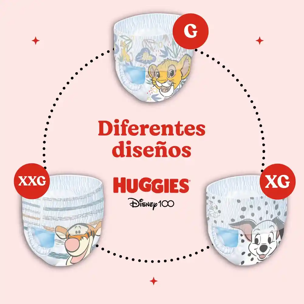 Pañales Huggies Active Sec Pants Etapa 3/G 25U