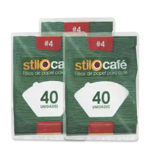 Stilocafe Filtro Cafetera N°4 40ux3pq