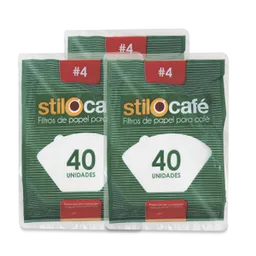 Stilocafe Filtro Cafetera N°4 40ux3pq