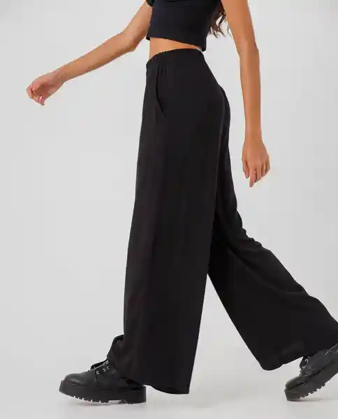 Pantalón Con Pliegues Negro Talla 6 Rifle260e000