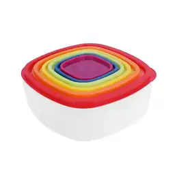 Set Recipiente de Alimentos Serie Rainbow Miniso