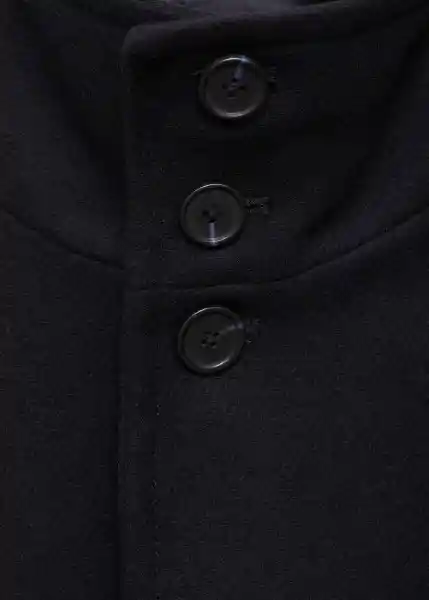 Abrigo Funnel Navy Talla M Hombre Mango