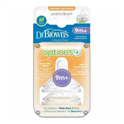 Dr. Brown's Tetina de Silicona Options+ Nivel 4 Boca Ancha