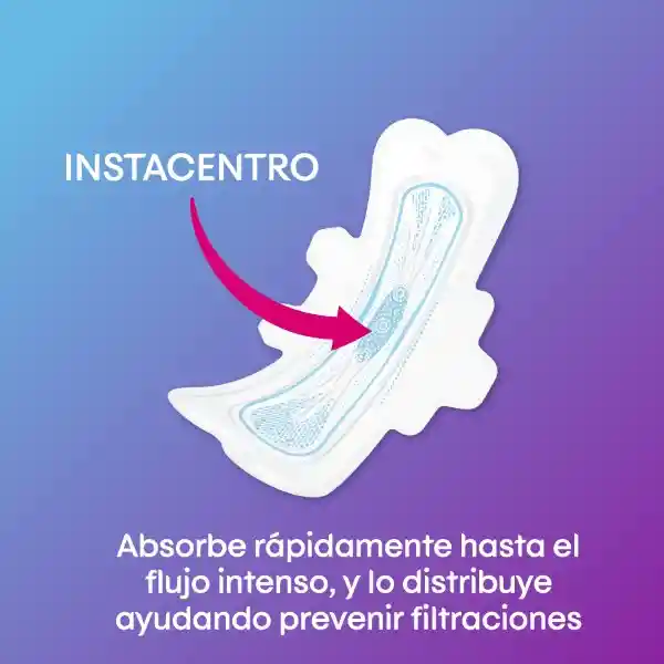 Toallas Higiénicas Femeninas Kotex Nocturna Discreta 8 Und