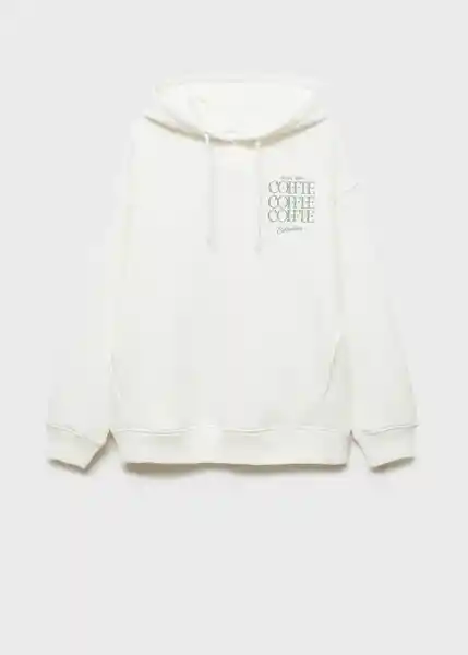 Sudadera Coffee2 Offwhite Talla 22 Teen Niñas Mango