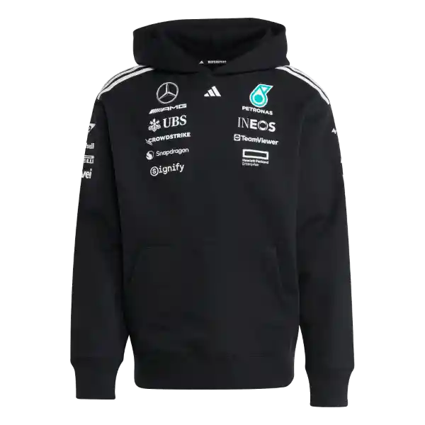 Adidas Buzo Hoodie Hood F1 Mercedes Lifestyle Hombre Negro T XL