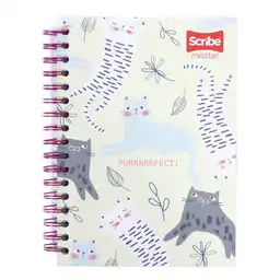 Scribe Cuaderno Espiral Pasta Dura 95 Cuadriculado 175 Hojas