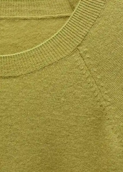 Jersey Serrano Verde Talla XL Mujer Mango