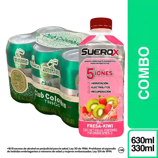 Combo Club Colombia Trigo + Suerox Fresa Kiwi
