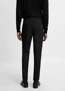 Pantalón Paulo Negro Talla 38 Hombre Mango