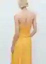 Top Sunny Mostaza Talla S Mujer Mango