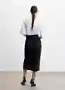 Camiseta Saco Blanco Talla XL Mujer Mango