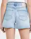 Short Femenino Azul Cristalino Claro 6 Chevignon