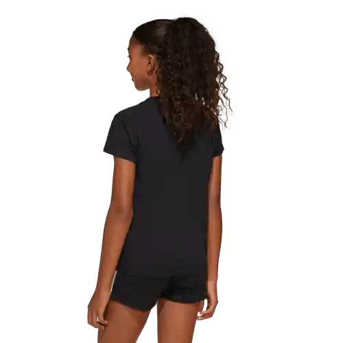 Adidas Camiseta Manga Corta Tee 160 Lifestyle de Niña Negro T XL