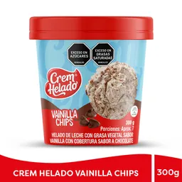 Crem Helado Helado Sabor a Vainilla Chips